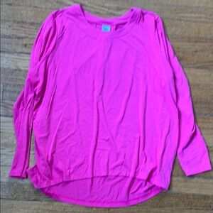 Athleta‎ Bright Pink Long Sleeve Tee